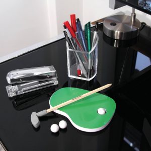 mini golf desk top stationery set