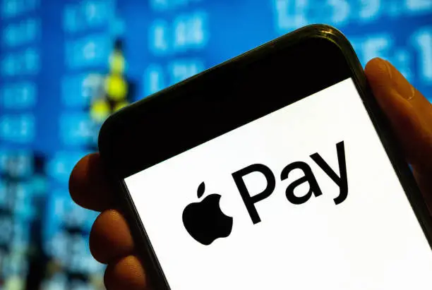 apple pay logo on phone