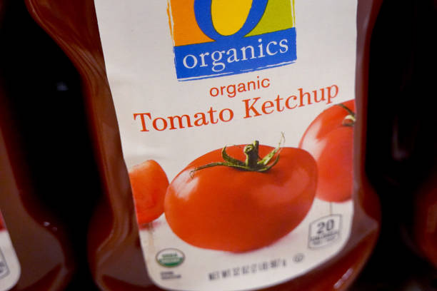CHICAGO, ILLINOIS - JANUARY 19: Organic labeled Ketchup is offered for sale at a grocery store on January 19, 2023 in Chicago, Illinois. Yesterday, the USDA National Organic Program (NOP) announced that it would be strengthening its oversight and standards of products labeled "organic". (Photo by Scott Olson/Getty Images)