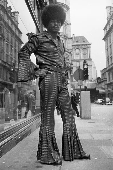 man in bell bottoms