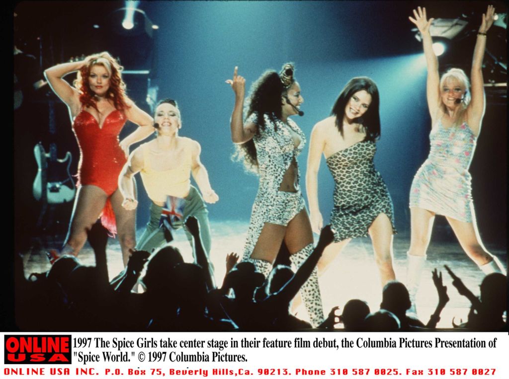 The Spice Girls take center stage in their feature film debut, the Columbia Pictures Presentation of 'Spice World.'